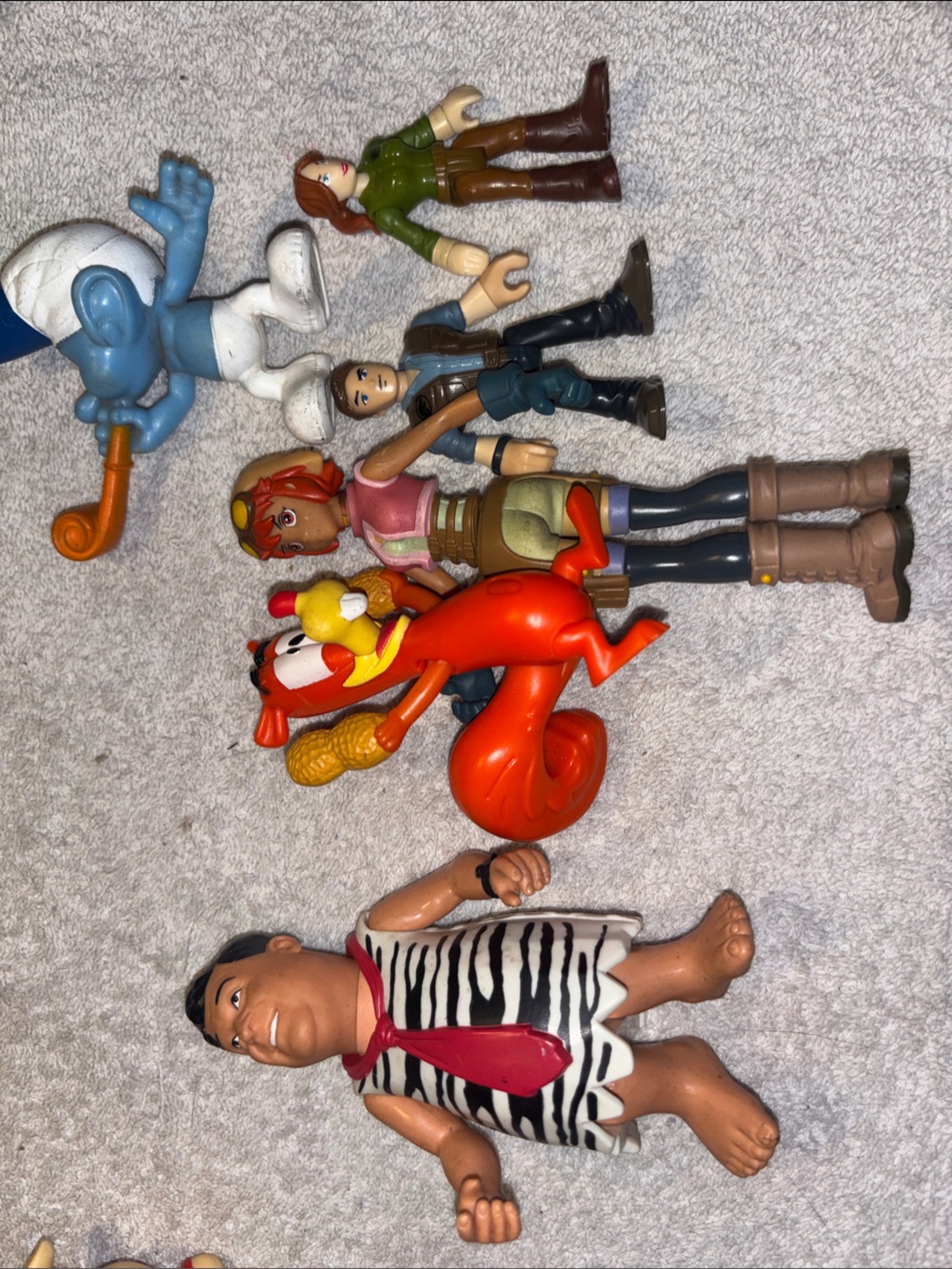 Source Unknown Mixed Kids Action Figures - Blue, Red, Orange, Brown, Green